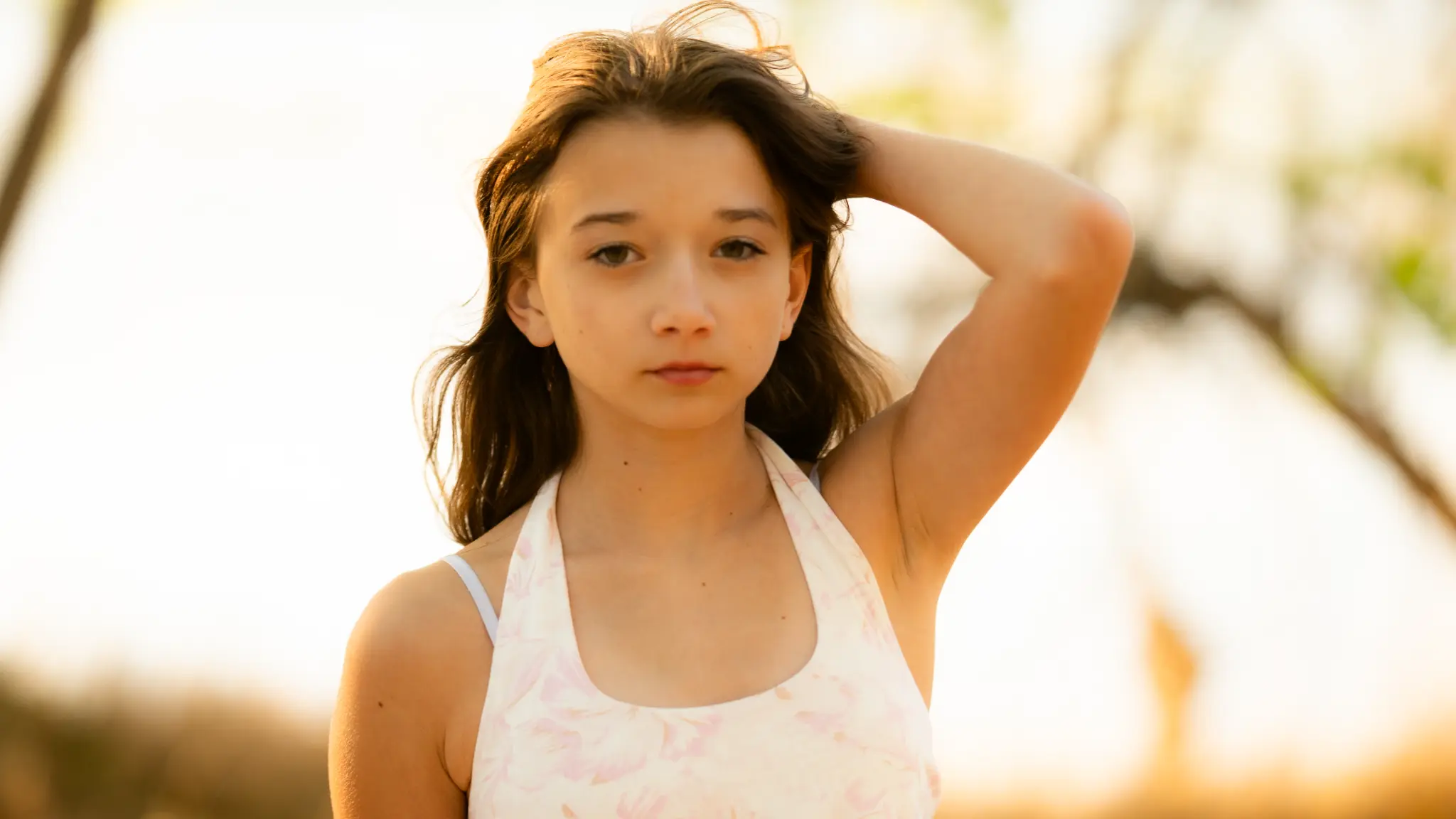 Lily Anna Zachman in a natural outdoor lifestyle frame.