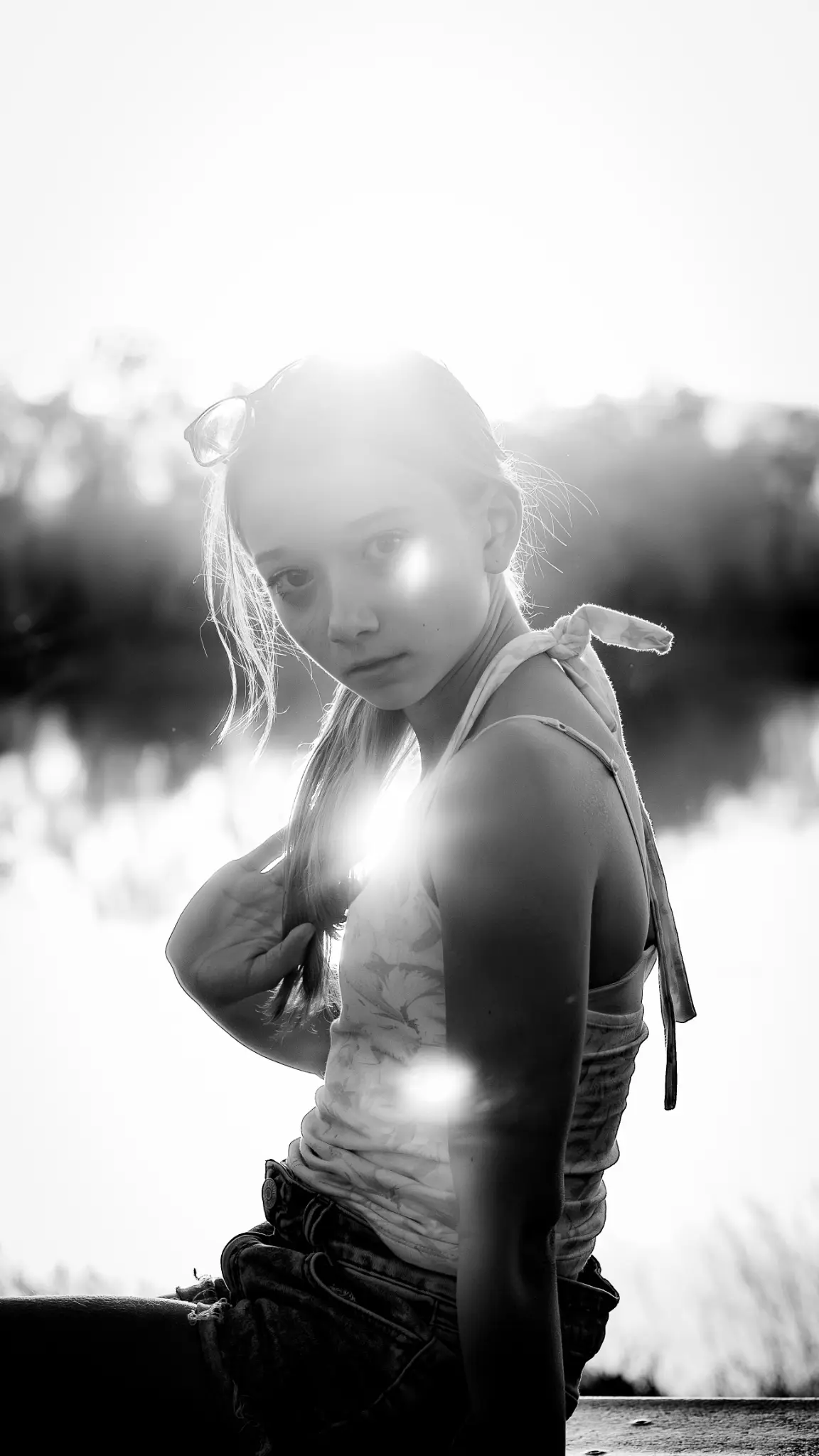 Candid frame of Lily Anna Zachman in a natural outdoor setting.
